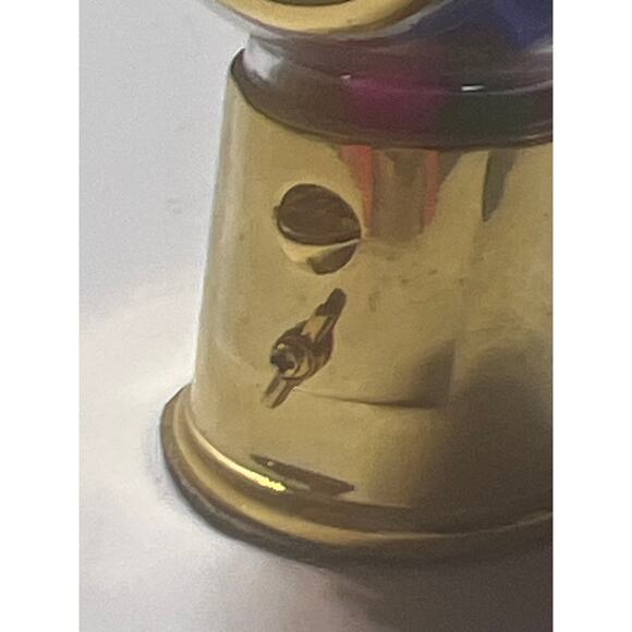 Elgin Mini Gumball Machine Clock Gold Tone Quartz Novelty Collectible Display - Picture 7 of 11